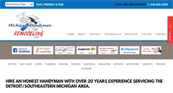 Desktop Screenshot of michiganshandyman.com